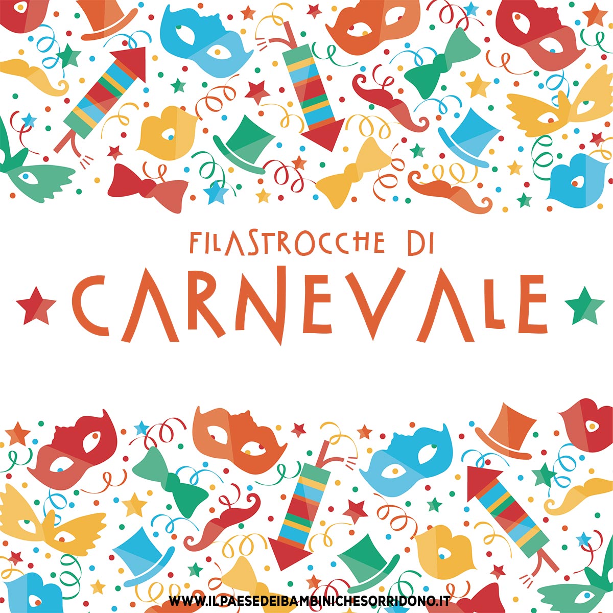 1197 - Scritta Evviva Carnevale con palloncini e coriandoli