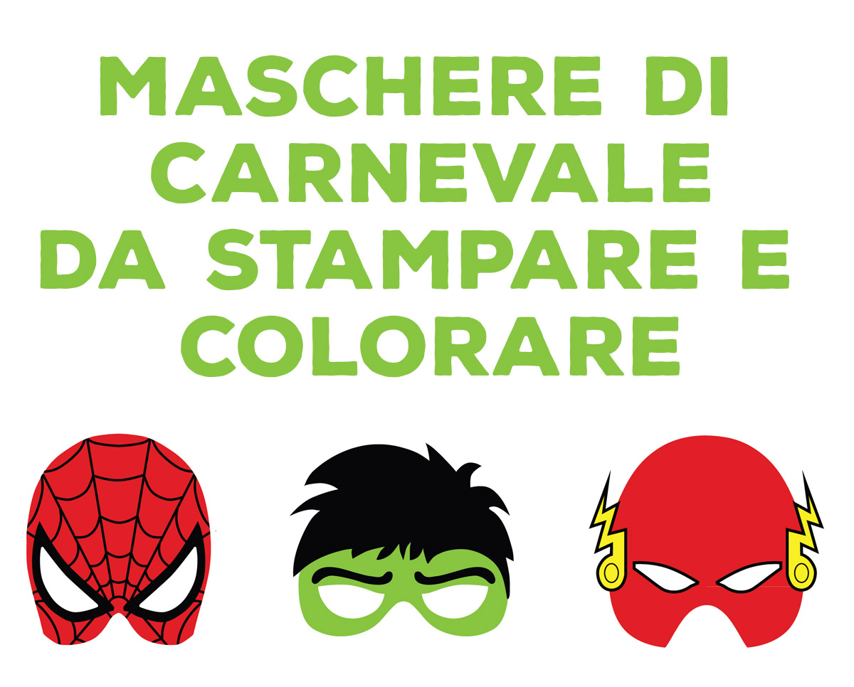 Maschera di carnevale da Stampare e Colorare